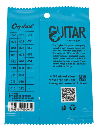 Para Guitarra Eléctrica E-string, Piezas De Guitarra, Cuerda