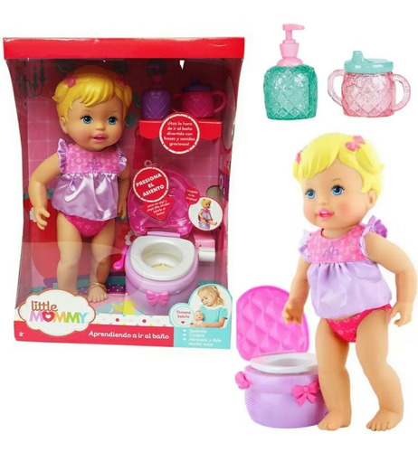 Muñeca Little Mommy Aprendiendo A Ir Al Baño Mattel Bestoys