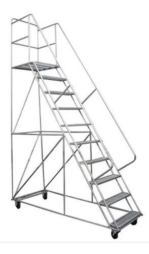 Imagen 2 de 2 de Escalera Para Deposito C/ruedas-tipo Burro-desarmable-250cm