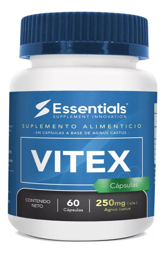 Essentials Vitex 250 Mg 60 Tabletas Sabor Sin sabor