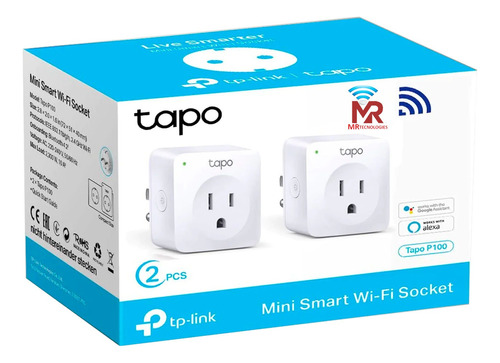 Enchufes Inteligentes Tp-link Smart Wi-fi Tapo P100 2pack