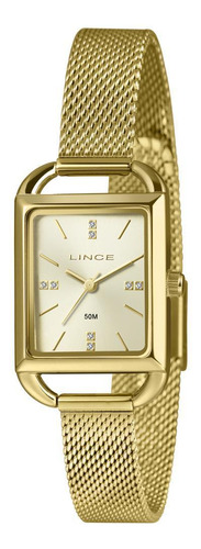 Relógio Lince Feminino Ref: Lqg4790l24 C1kx Retangular Mesh