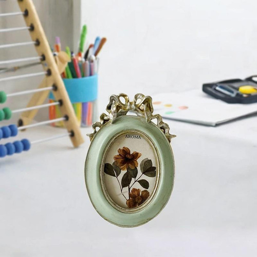 Quadro Fotográfico Oval Look Vintage Ornate Picture Molding