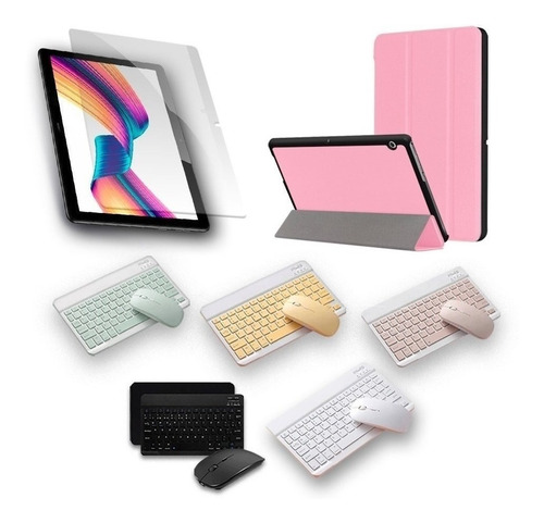 Protector Vidrio Estuche Y Teclado Tablet Para Huawei T3-10