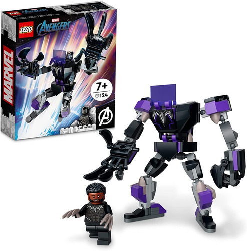 Lego Marvel Black Panther Mech Armor Construcción + Muñeco