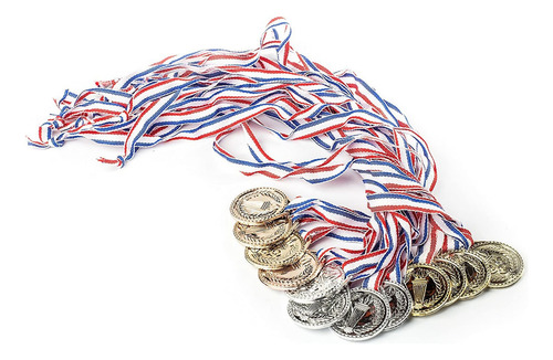 Neliblu Torch Award Medals (2 Dozen) - Bulk - Gold, Silver,