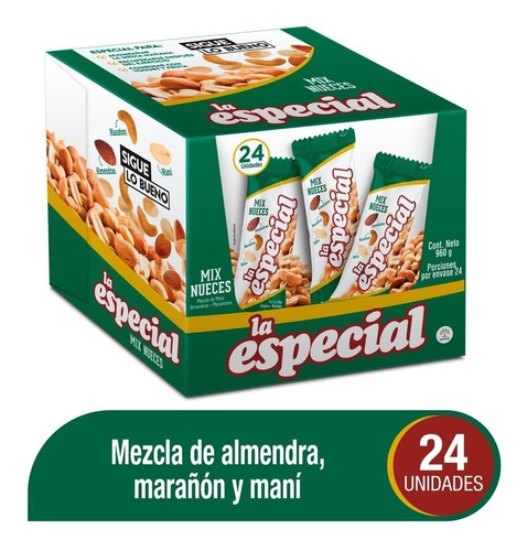 Maní La Especial Mezcla De Nueces X 24 - kg