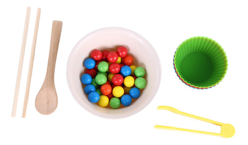Bolas Montessori En Tazas, Juguete Para Colores, Clasificar