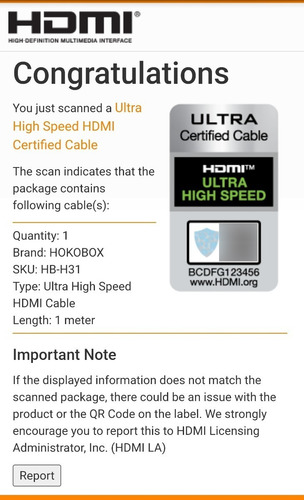 Cable Hdmi 2.1 4k 8k 1mt Certificado Hdr 48gbps Earc 10k Uhd