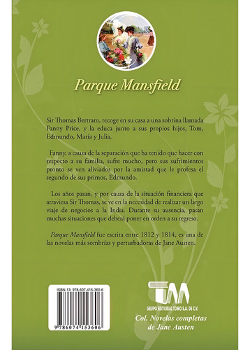 Parque Mansfield - Jane Austen - Tomo