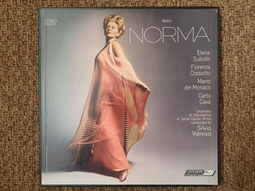Bellini: Norma - Suliotis, Del Monaco /2 Lps Inglaterra 1968