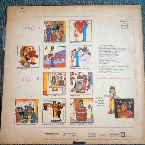 Lote El Chavo Del 8 (1978) 4 Vinilos Quico Chapulin Colorado Estándar