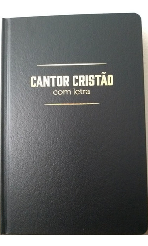 Kit 12 Hinários Cantor Cristão Letra Grande 14x21 - Preta