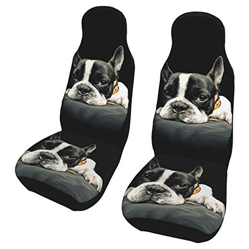 Asiento De Coche Bulldog Francés Fundas De Asiento De ...