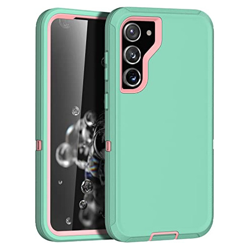 Funda Para Samsung S23 Plus 3 Capas Resistente / Aqua Rosado