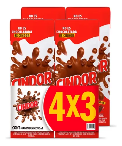 Chocolatada Cindor 4x3 800 Ml
