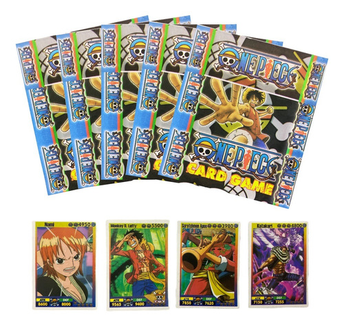 Lote Cartinhas One Piece - 200 Cards - 50 Pacote