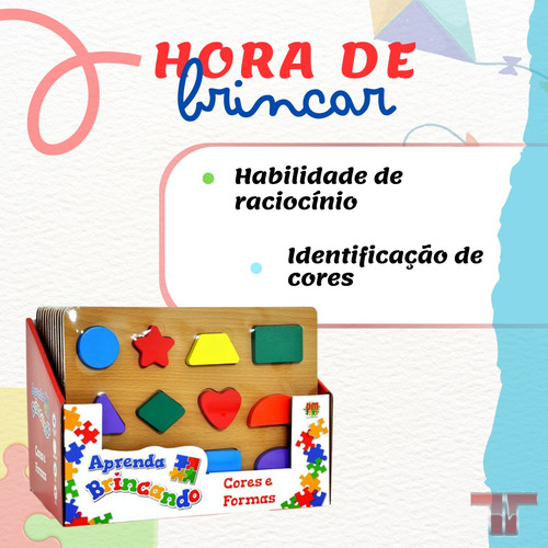 Brinquedo Empilhável Dm Toys - Aprenda Cores E Formas