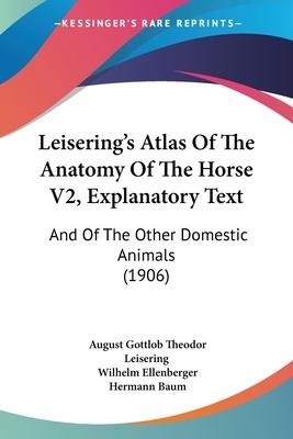 Libro Leisering's Atlas Of The Anatomy Of The Horse V2, E...