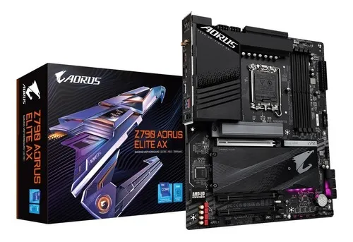 Imagem do produto Placa Mãe Gigabyte para Intel 1700 Z790 Aorus Elite AX Wifi 4xDDR5 ATX em Mercado Livre