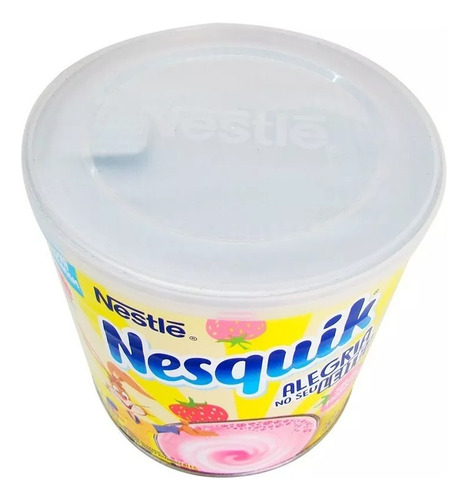 Achocolatado Em Pó Nesquik Morango Lata 380g Nestlé Vitamina