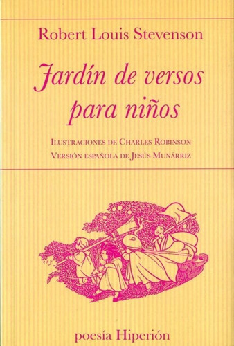 Jardín De Versos Para Niños, De Stevenson, Robert Louis. Editorial Hiperion En Español