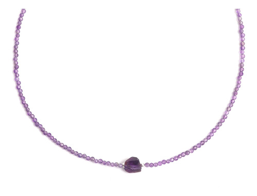 Geminspire Beads De Amatista Natural Con Collar Crudo, Cuent