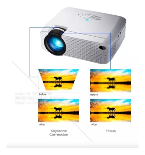 Proyector Aun D40w Hometheater Multimedia Hd Wifi Mirror