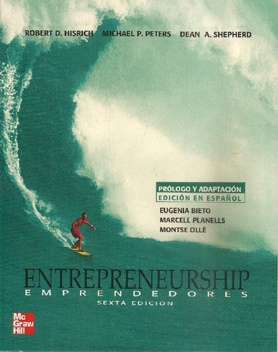 Libro Entrepreneurship Emprendedores De Robert Hisrich Micha