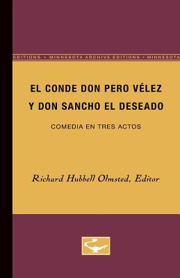 Libro El Conde Don Pero Vã©lez Y Don Sancho El Deseado: C...