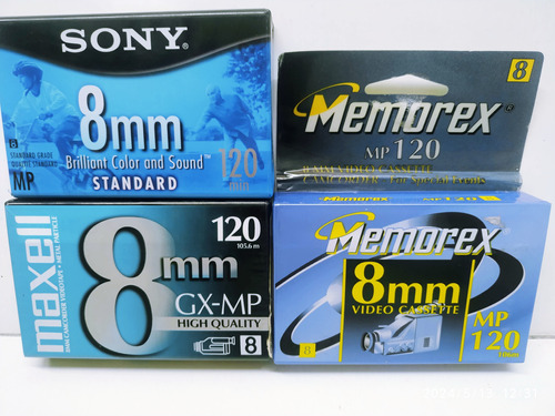 Vídeo Cassette 8 Mm. Pack De 3 Pzas.