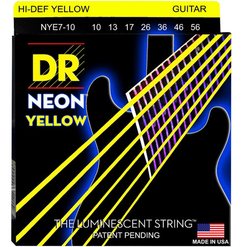 Dr Strings Hi-def Coated Mediana 7-string Cuerda Para (10
