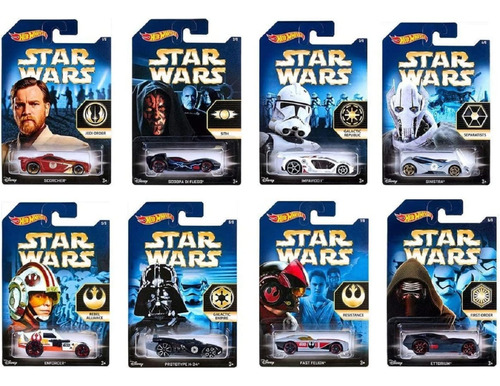 Hot Wheels - Star Wars Serie De Personajes Completa 2015