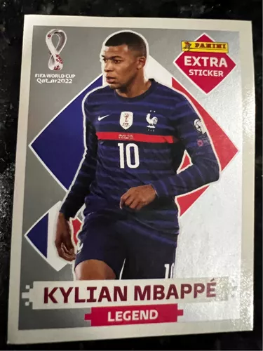 Figurinha Kylian Mbappe Legend Prata Extra Stricker