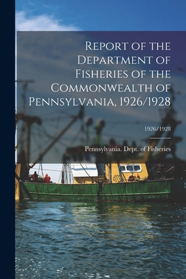 Libro Report Of The Department Of Fisheries Of The Common...