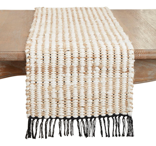 Chunky Chindi Fringed Table Runner