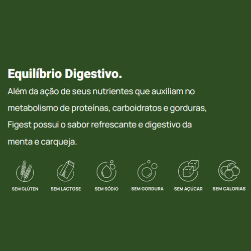 Kit C3 Figest Suplemento Líquido Matinal Biofhitus Menta