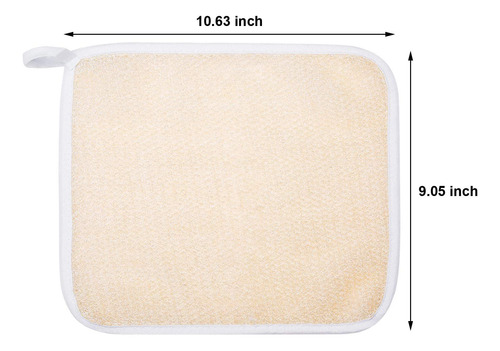 Tatuo 5 Paños Exfoliantes Para El Rostro Y El Cuerpo, Tejido