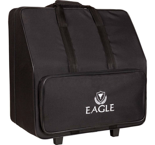 Imagem 4 de 4 de Acordeon Eagle Ega 0780 80 Baixos + Case De Rodinhas