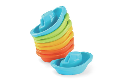 Juguete Agua Baño Barquito Apilable Zippy Toys Babymovil
