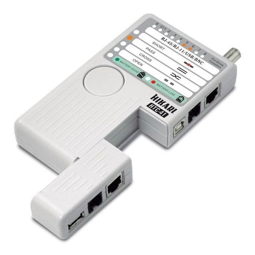 Testador De Cabo Rj-11 Lan  Rj-45 Bnc Htc-41 Hikari