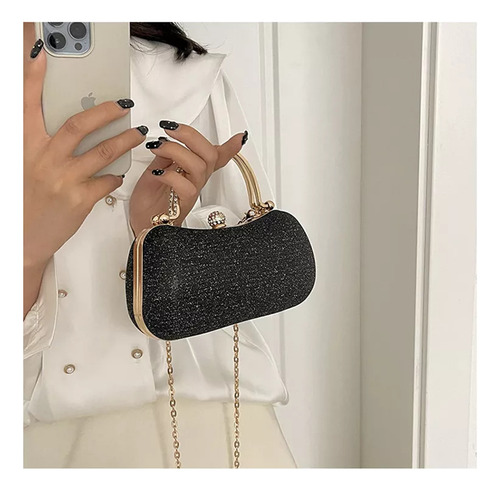 Elegante Bolso De Fiesta Y Cena Con Cadena