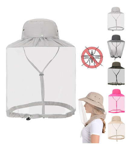 Mosquitera, Gorra For Insectos (upf 50+, Protección Solar P