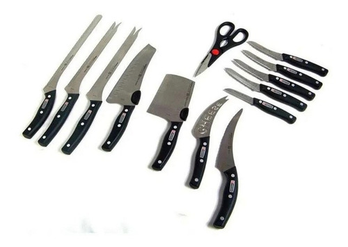 Set Cuchillos Profesional Corte Por 13 Piezas Trae Tijeras