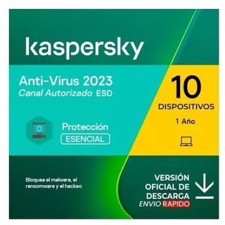 Antivirus Kaspersky 10 Equipos 1 Año Digital Renovación