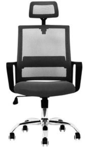 Imagen 3 de 3 de Silla Para Oficina Reclinable Con Cabecero Ajustable
