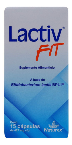 Lactiv Fit Suplemento Naturex C/15 Cáps. De 445mg C/u