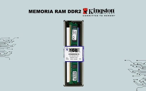 Memoria Ram Ddr2 1gb Kingston Bus 800/667/533mhz Mercadopago (Usado)
