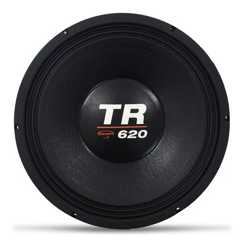 Alto Falante Woofer Triton 12 620w Rms 4 E 8 Ohms Tr 620 Cor Preto