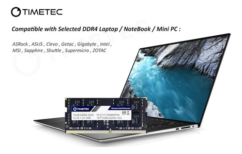 Timetec 16gb Ddr4 3200mhz (ddr4-3200) Pc4-25600 Non-ecc U...